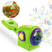 RRCSS Automatic Bubble Machine for Kids - Kids Bicycle Accessories - Durable Outdoor Bubble Blower - Bubble Machine Solution Produces Thousands of Large Bubbles